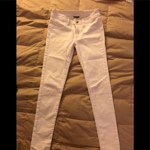 American eagle super super stretch white jeans
